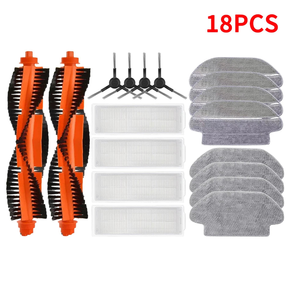 Kit Accessoires Mijia 2S/3C: Brosse & Tissus Vadrouille