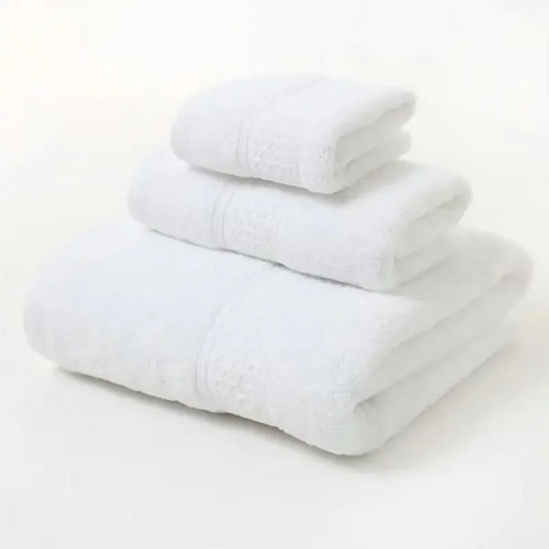 Coton Luxe: Set de Serviettes Ultra Douces 3 pièces
