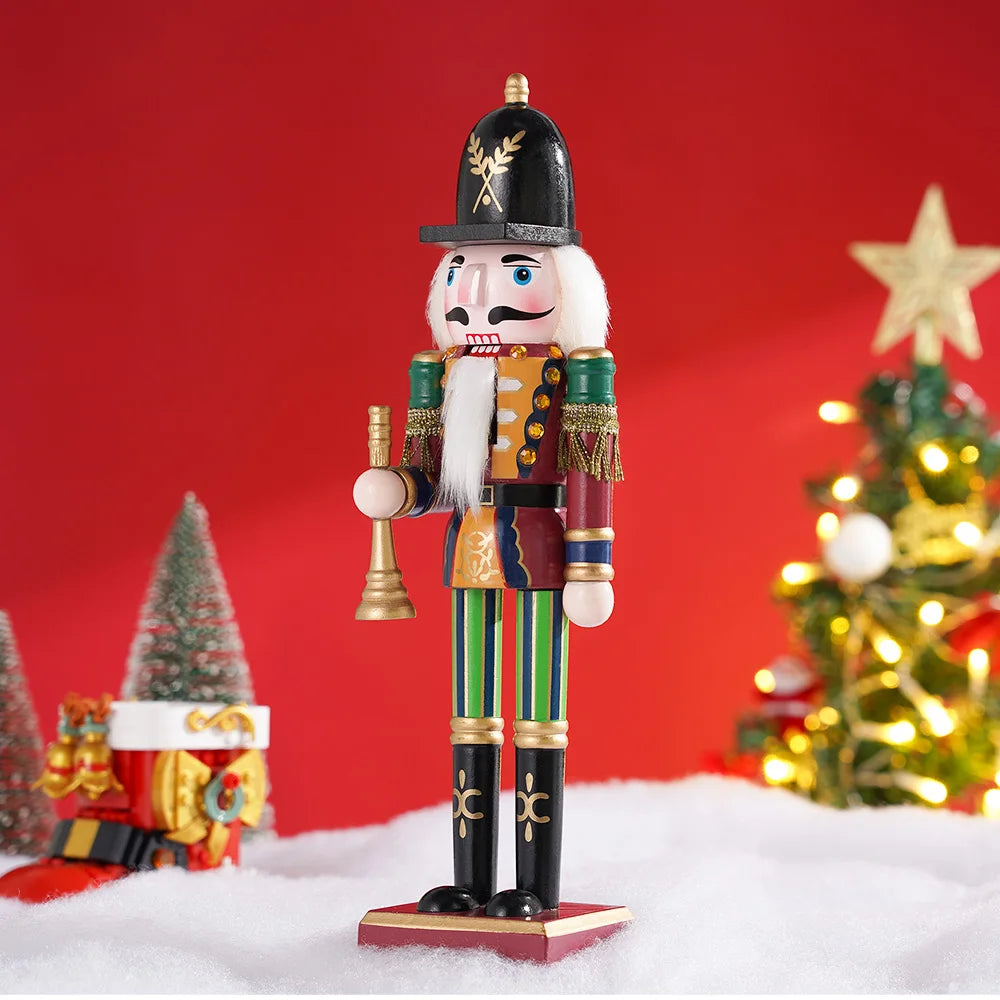 Nutcracker Charm: 30cm Wooden Holiday Decor