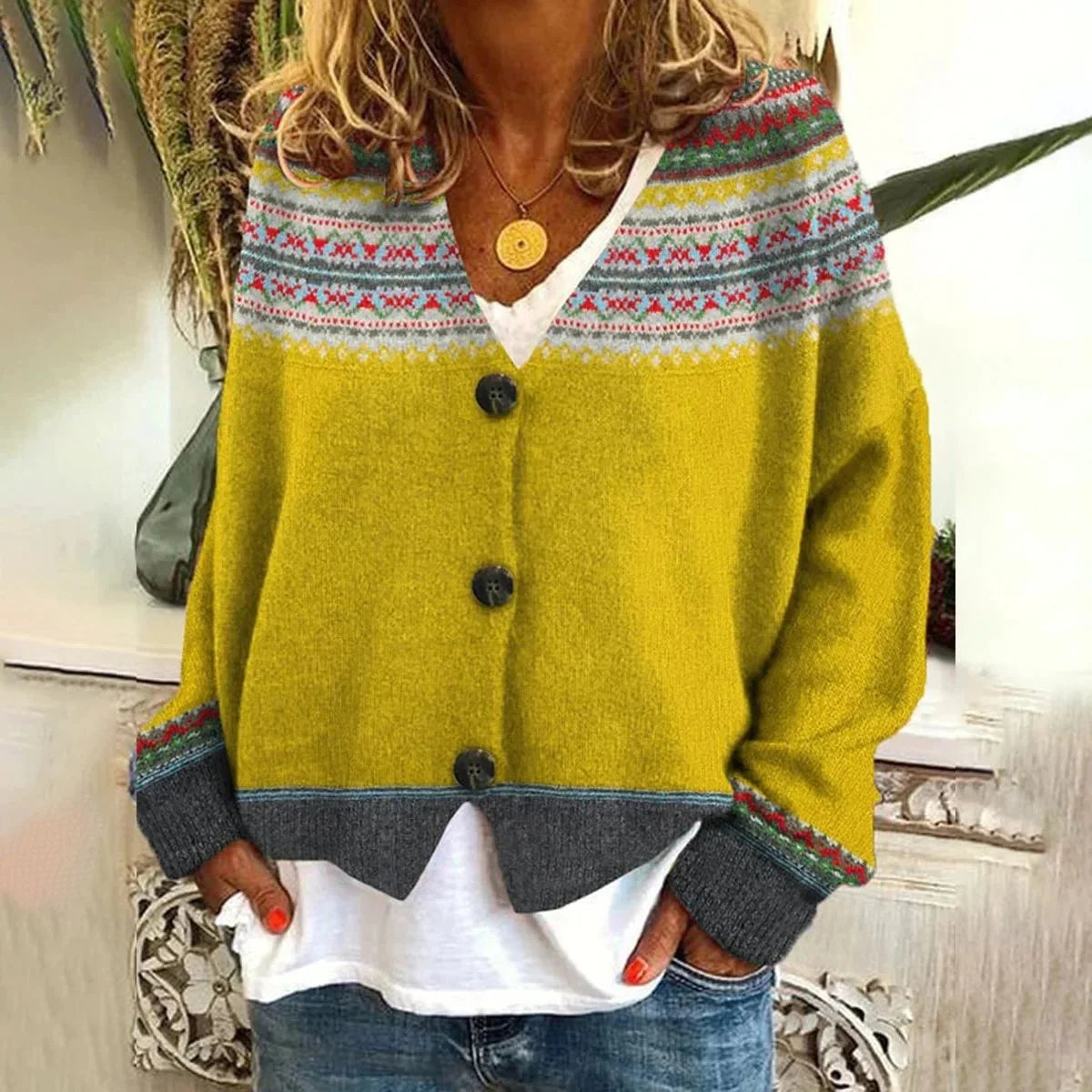 ChicSoft 3D Knit Cardigan - Casual Elegance