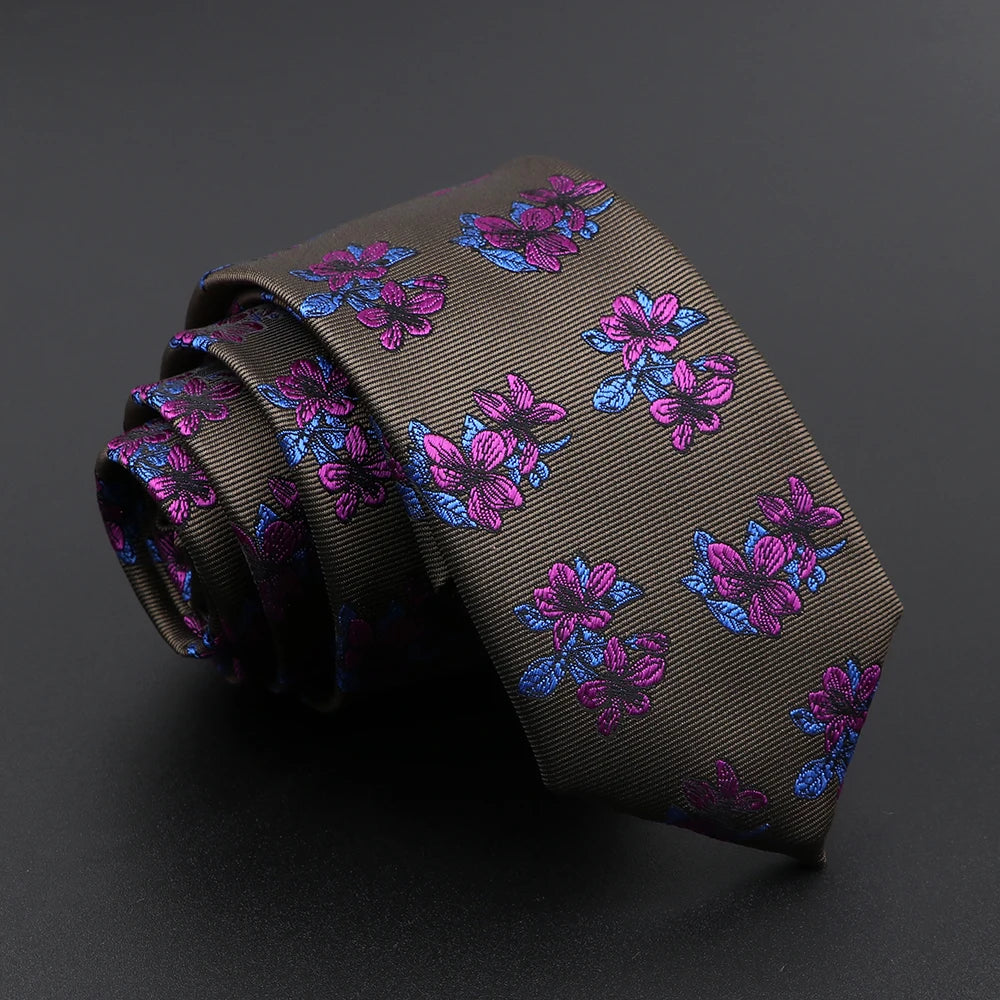 Floral Paisley Slim Ties - 26 Unique Styles