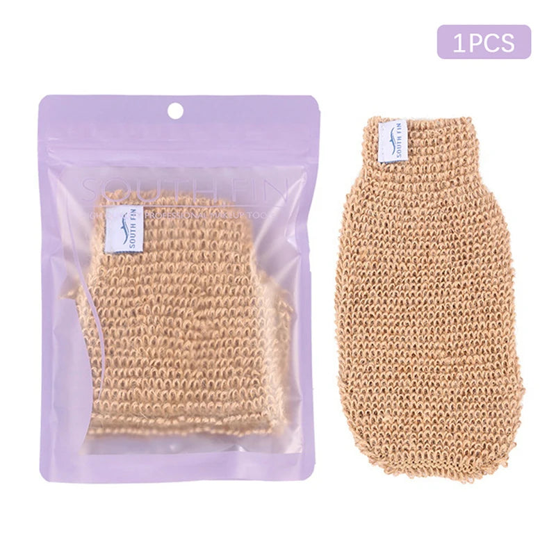 Gants Exfoliants en Jute et Ramie pour le Bain