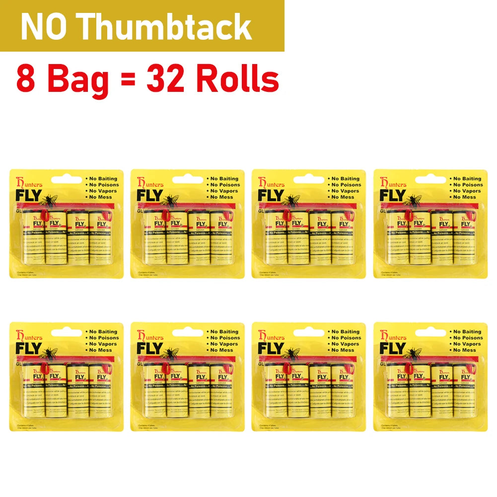 StickyFly Paper: Double-Sided Insect Trap Rolls