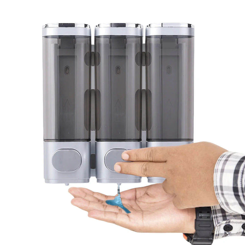 Tri-Distributeur Mural Polyvalent 350ml ABS Durable