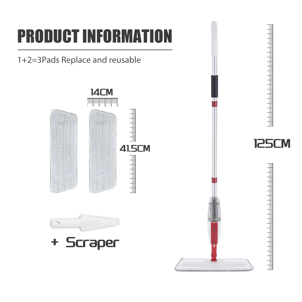 Spray Vadrouille DARIS 360° avec Tampons Microfibre