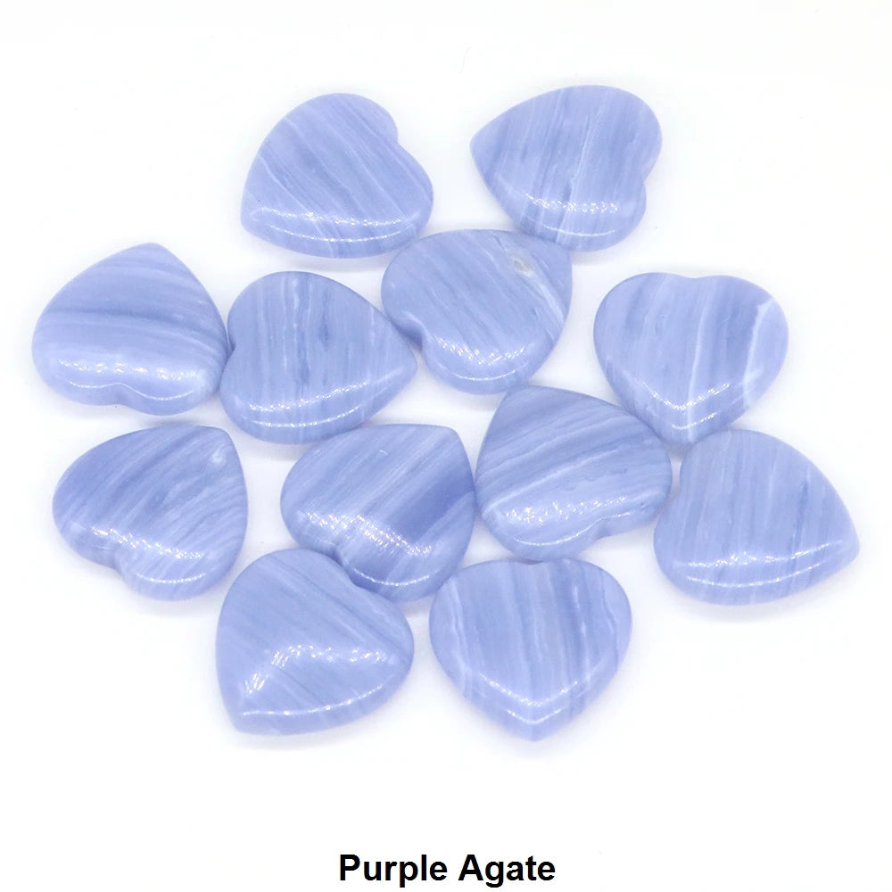 Cœur de Quartz Améthyste 20mm