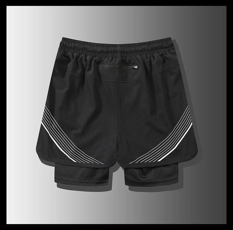VifRapide: Shorts de Course 2-en-1 pour Hommes