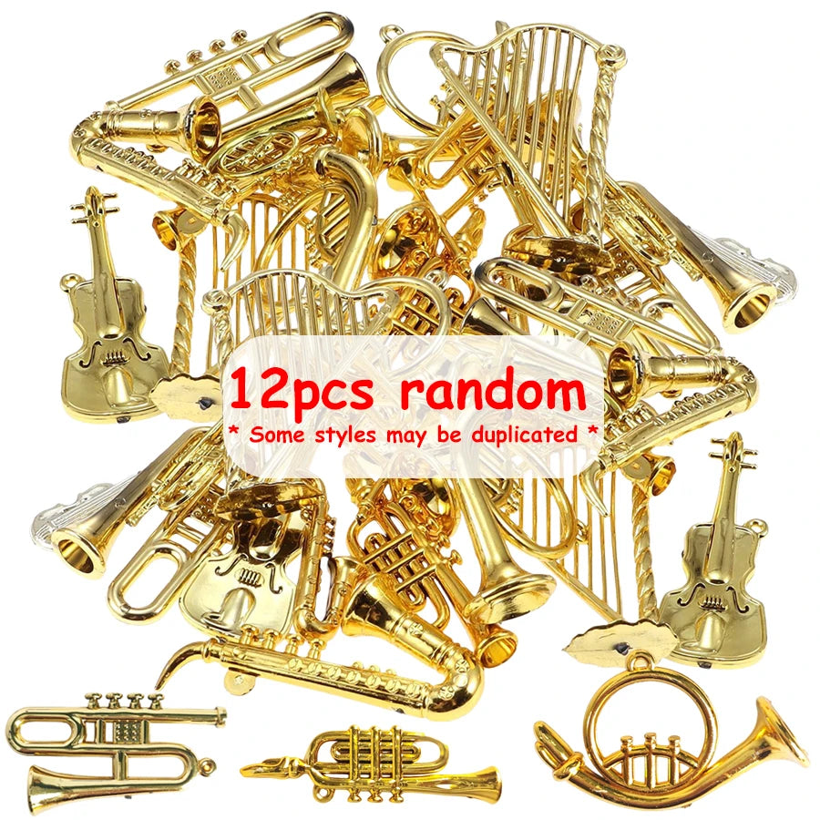 Mini Instruments Dorés pour Décorations Créatives