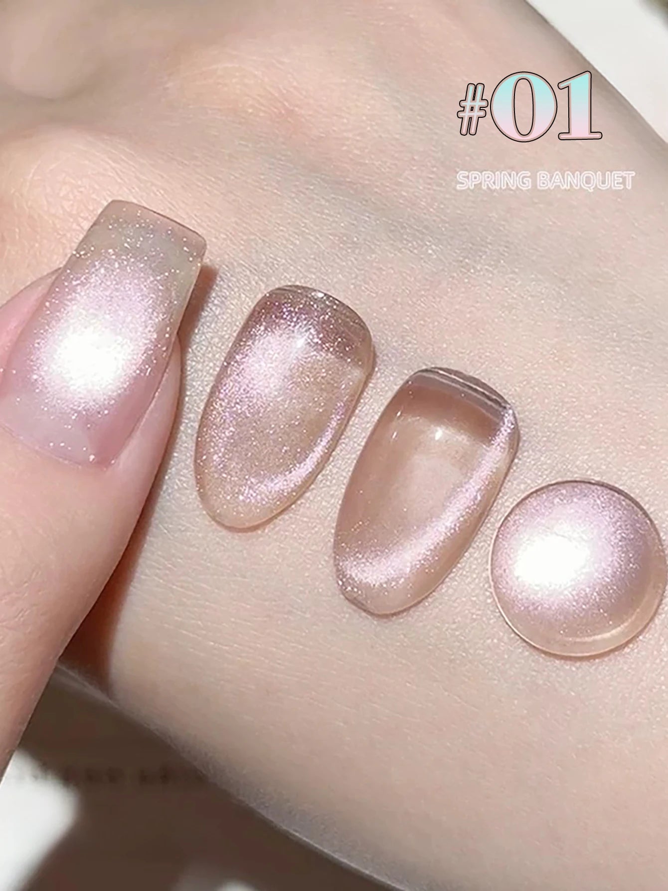 Gel Vernis Nail Art 24 pièces Éclat Rouge