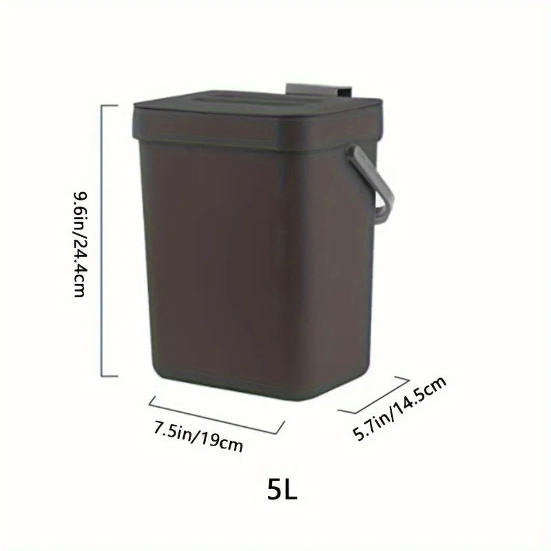 EcoSeal Quiet Bin - Compact & Silent Kitchen/Office