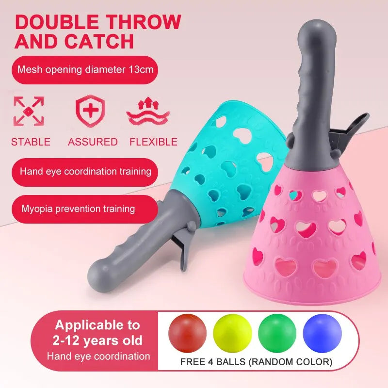 Attrape-Balle Duo: Jouet de Lancer Amusant Enfant