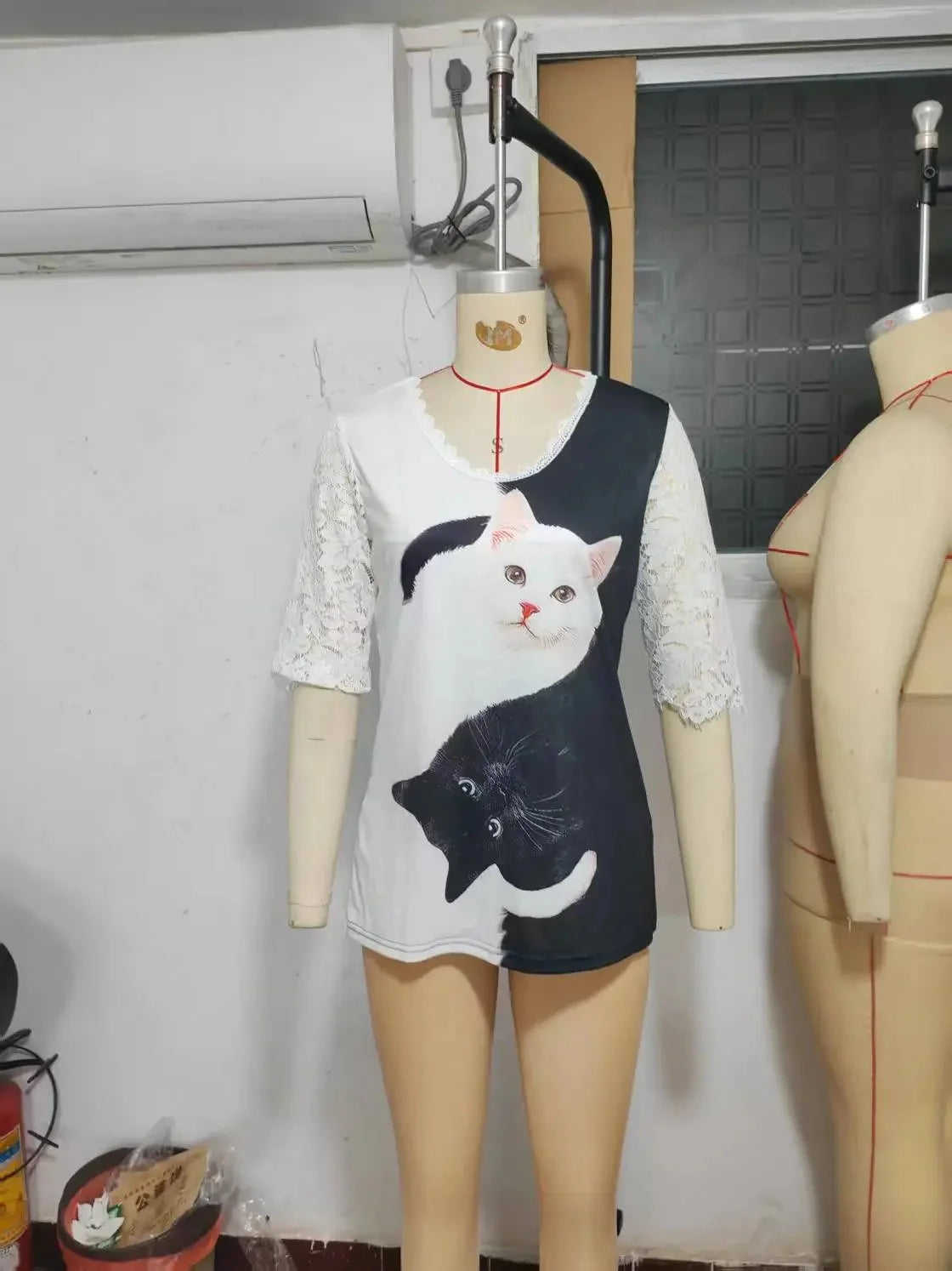 T-Shirt Floral Femme Chic en Polyester Ajusté