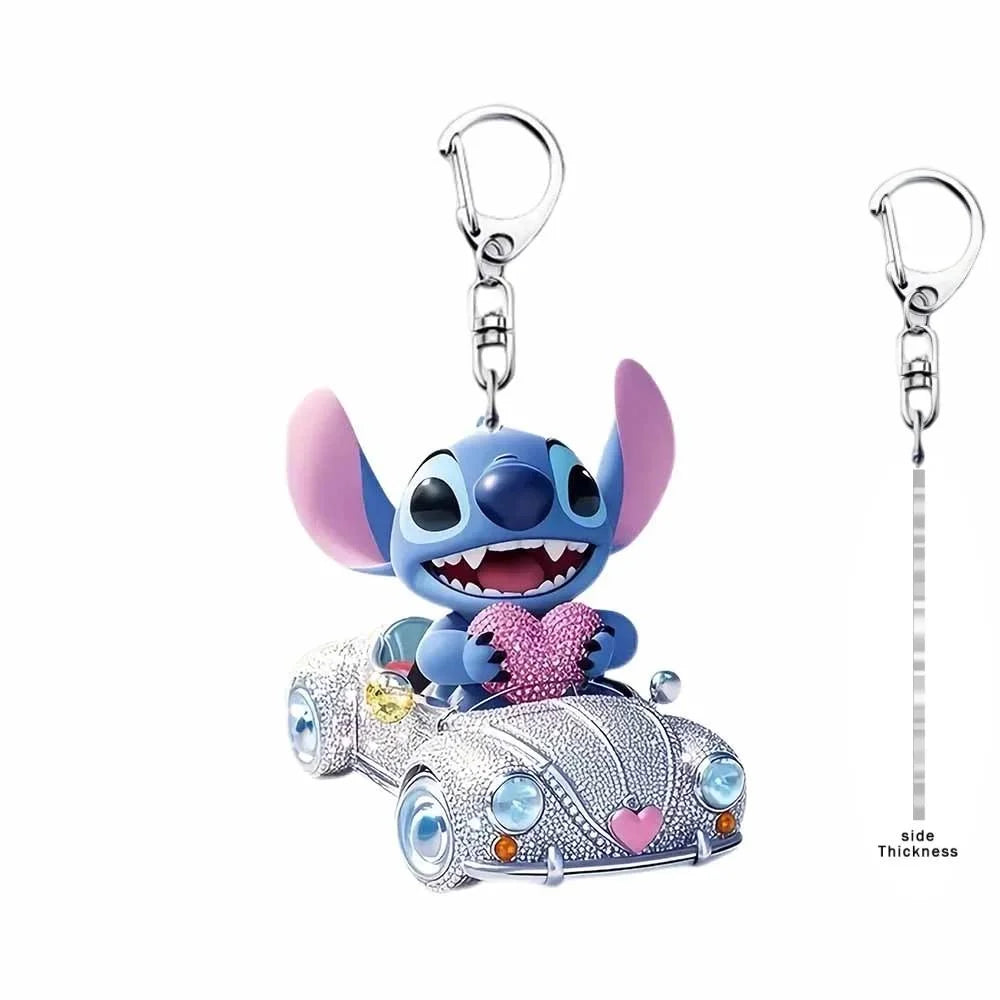 Porte-clés Lilo & Stitch Double Face Mignon 5cm