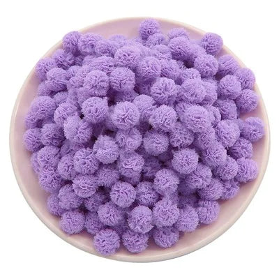 Pompons Floraux en Gaze Élégante