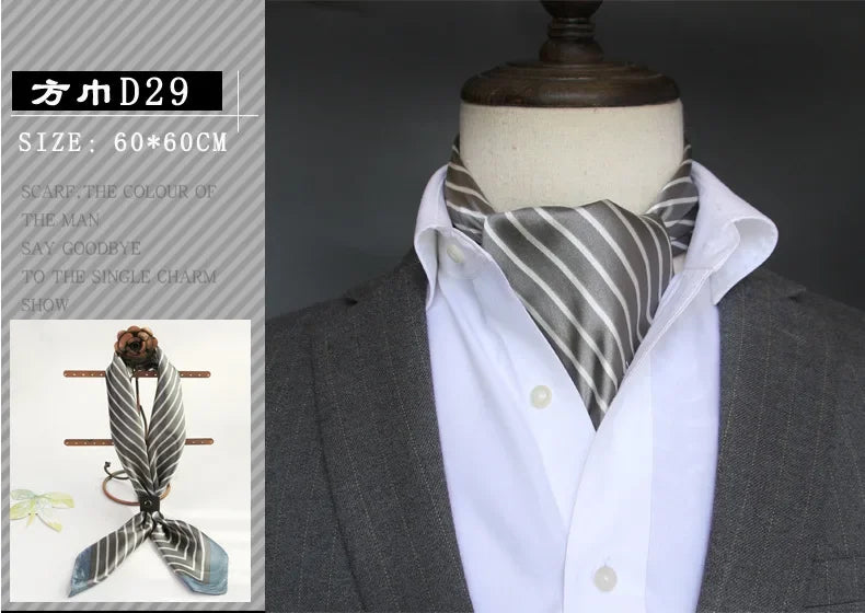 Foulard en soie britannique - Écharpe carrée chic