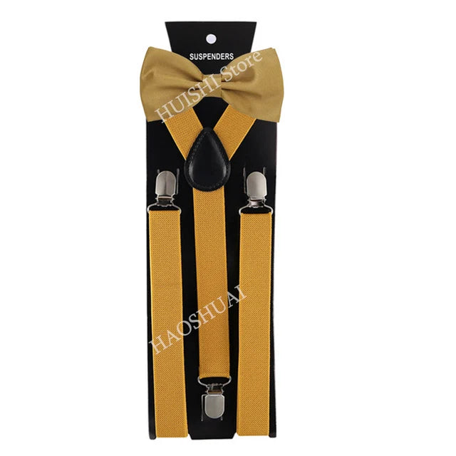 Chic Bowtie & Suspender Set for All Occasions