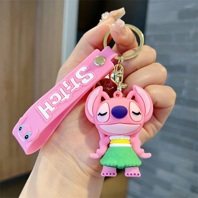 Disney Charm Keychains: Mickey, Minnie & Lilo Fun!