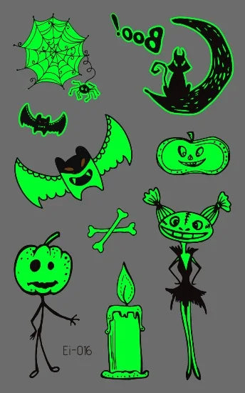 Tatouages Halloween Drôles pour Enfants