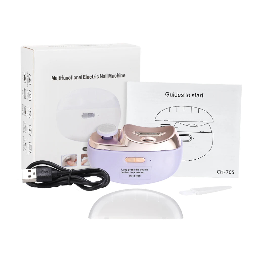 FLAREMORE Nail Care Pro: Electric Nail Trimmer & Polisher