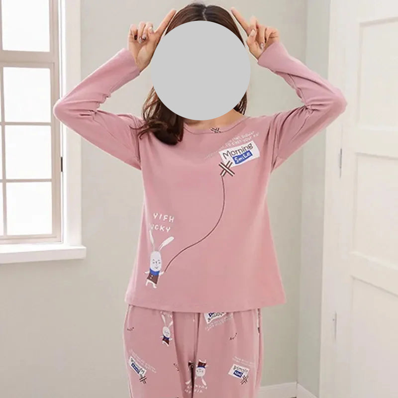 Pyjamas Mignons Coréens pour Femmes Courtes