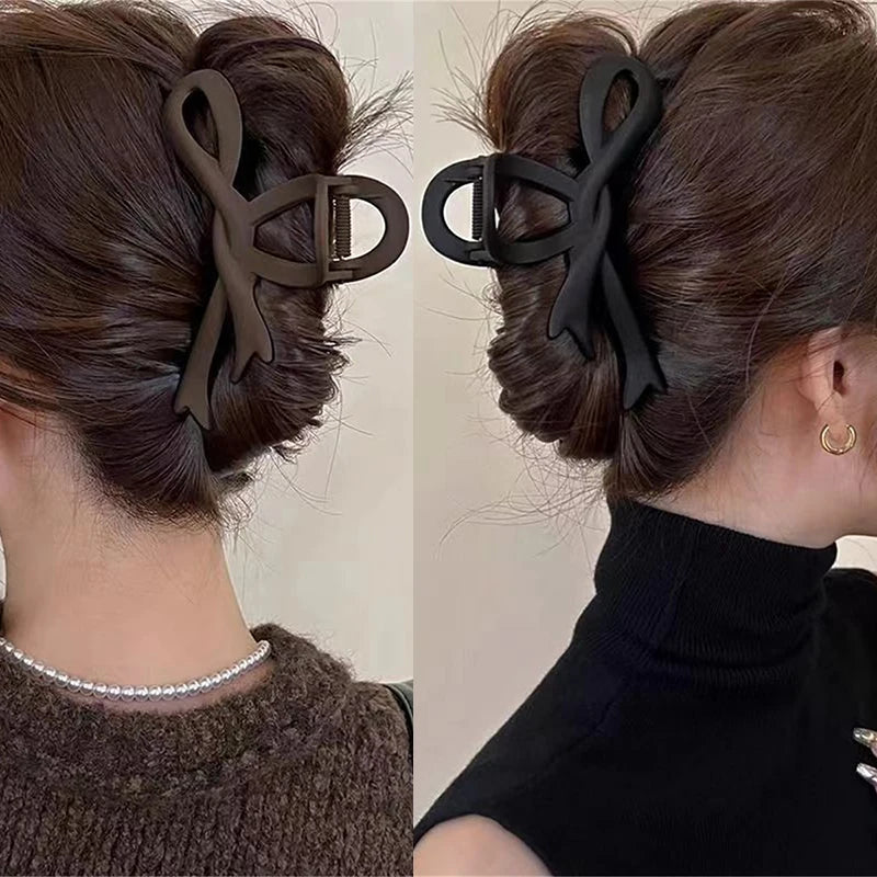 Barrettes Vintage à Nœud - Élégance Mat