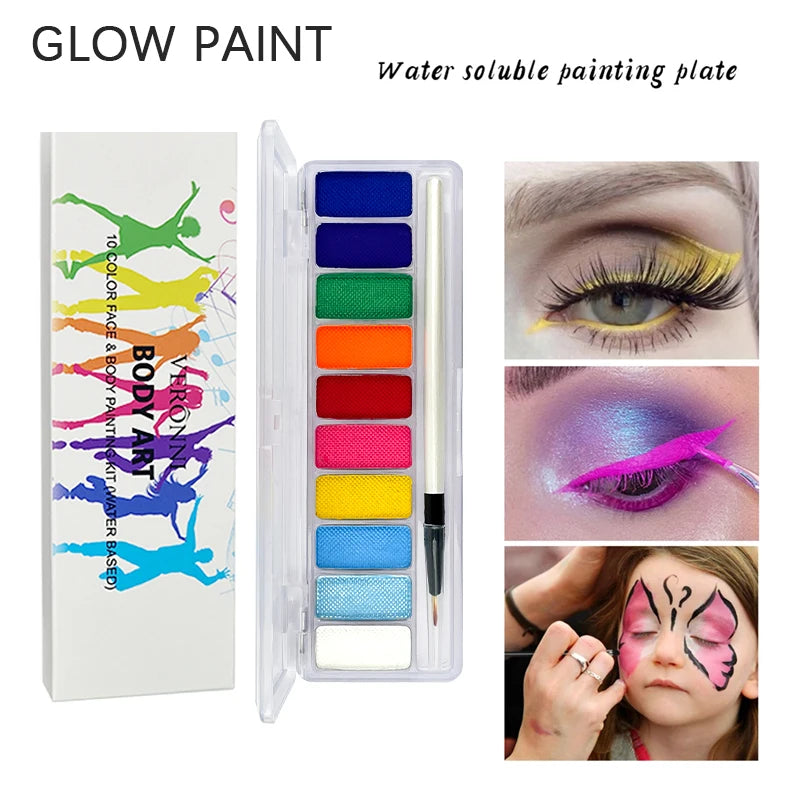 Peinture UV Éclatante 10 Couleurs