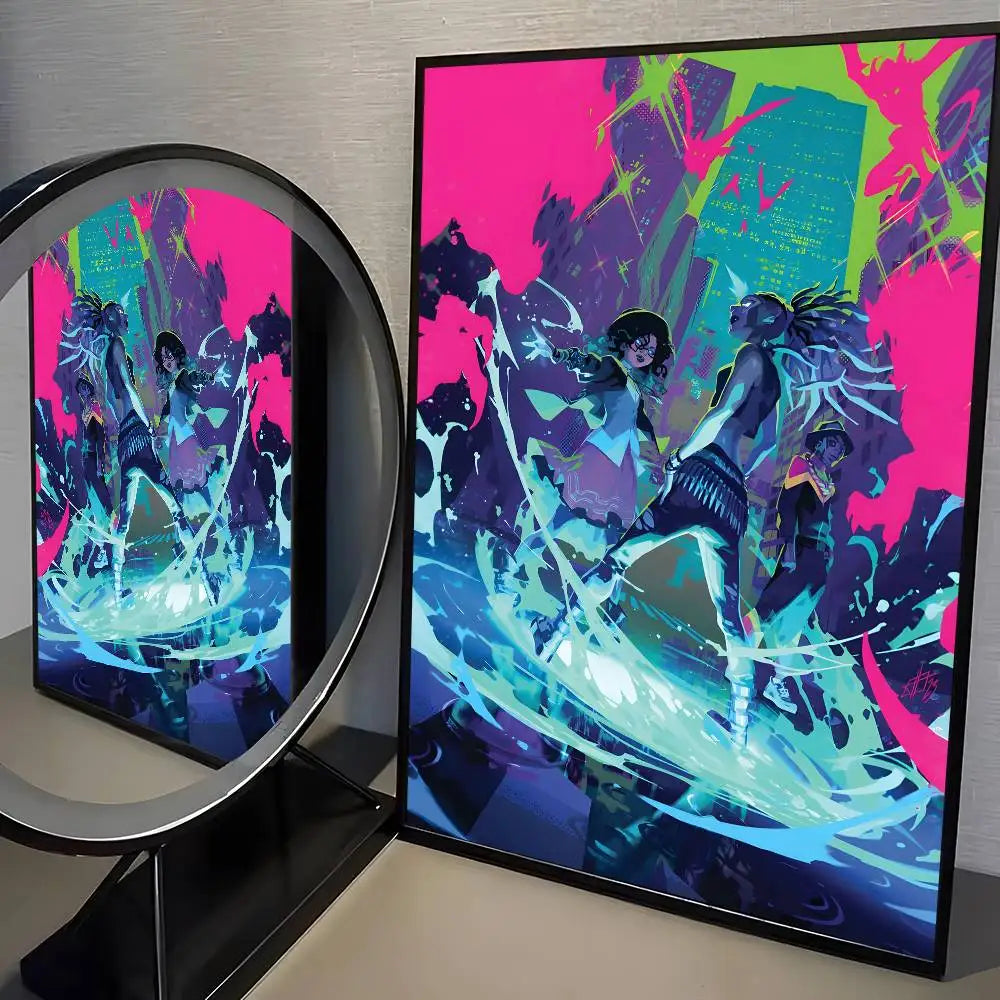 Affiche HD K-Pop Démon H-Hunters - Décor Moderne