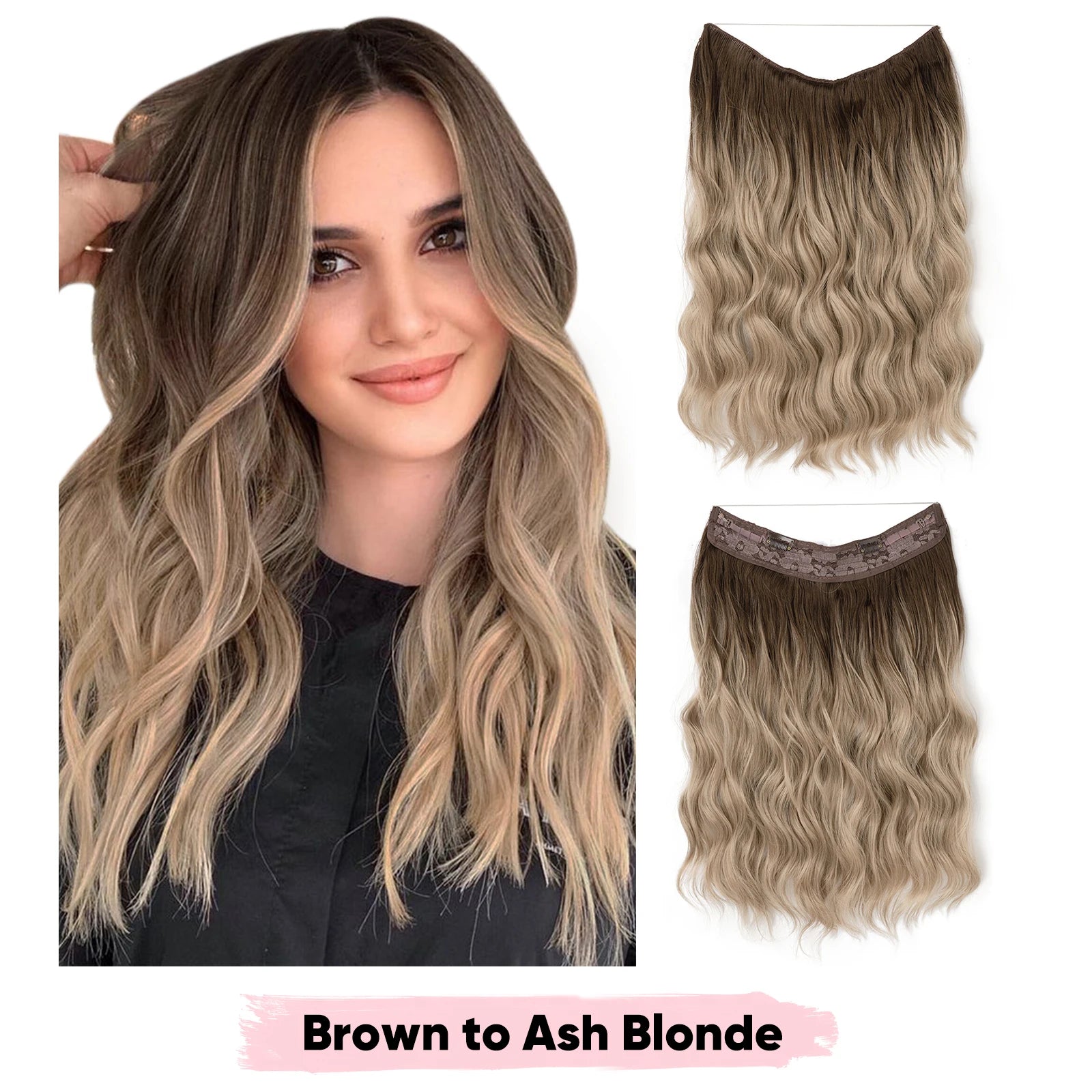 Extensions Clip-in SARLA - Ombre Blonde Naturelle