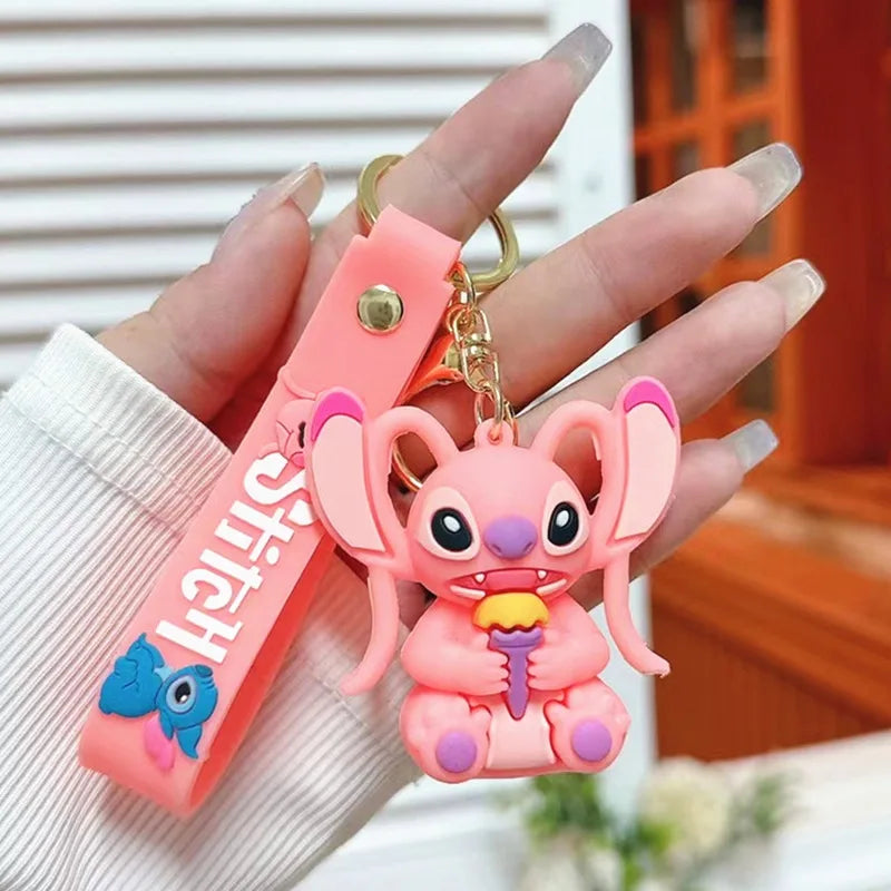 Disney Charm Keychains: Mickey, Minnie & Lilo Fun!