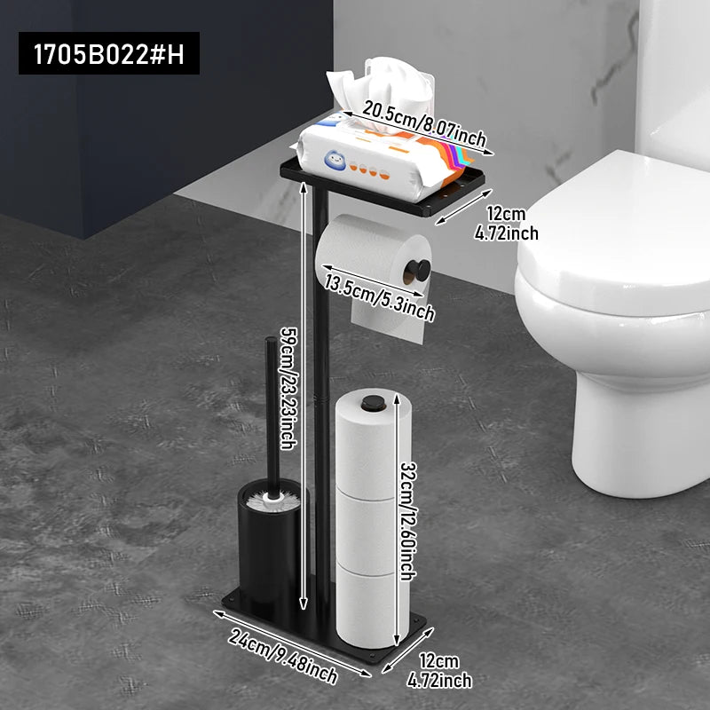 Porte-rouleau de papier hygiénique sur pied élégant