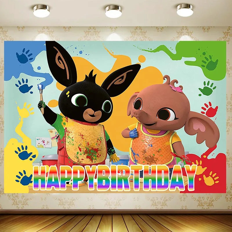 Fête Lapin Rouge et Noir