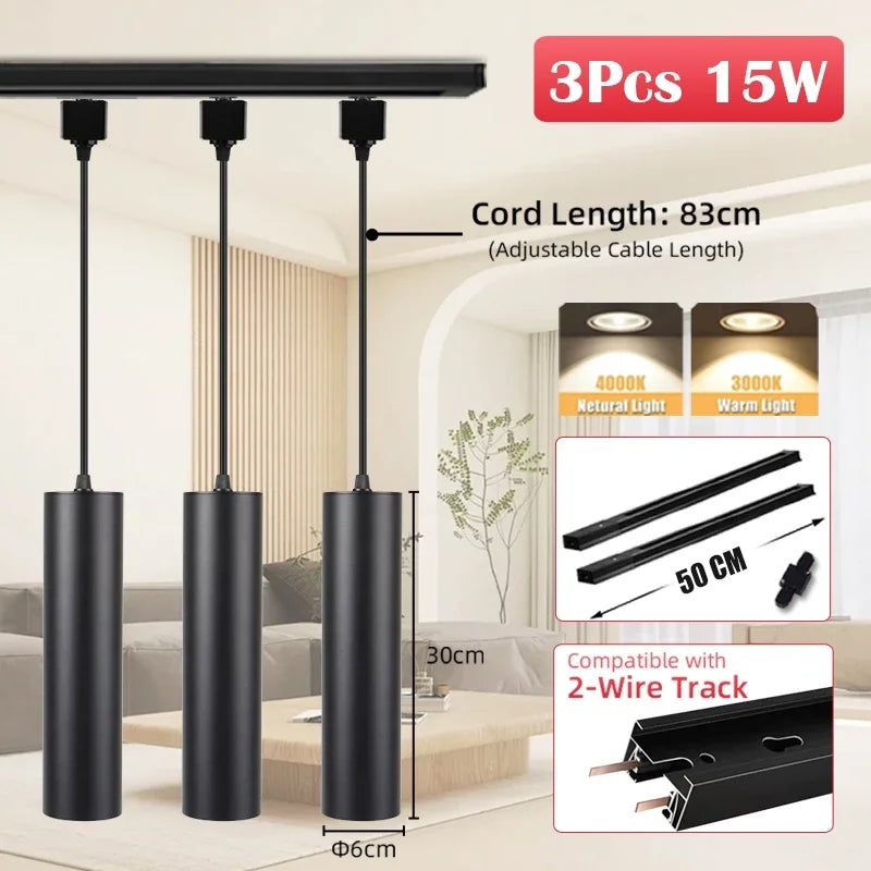 CHENBEN GU10 Flex LED Track Light - Modern & Adjustable