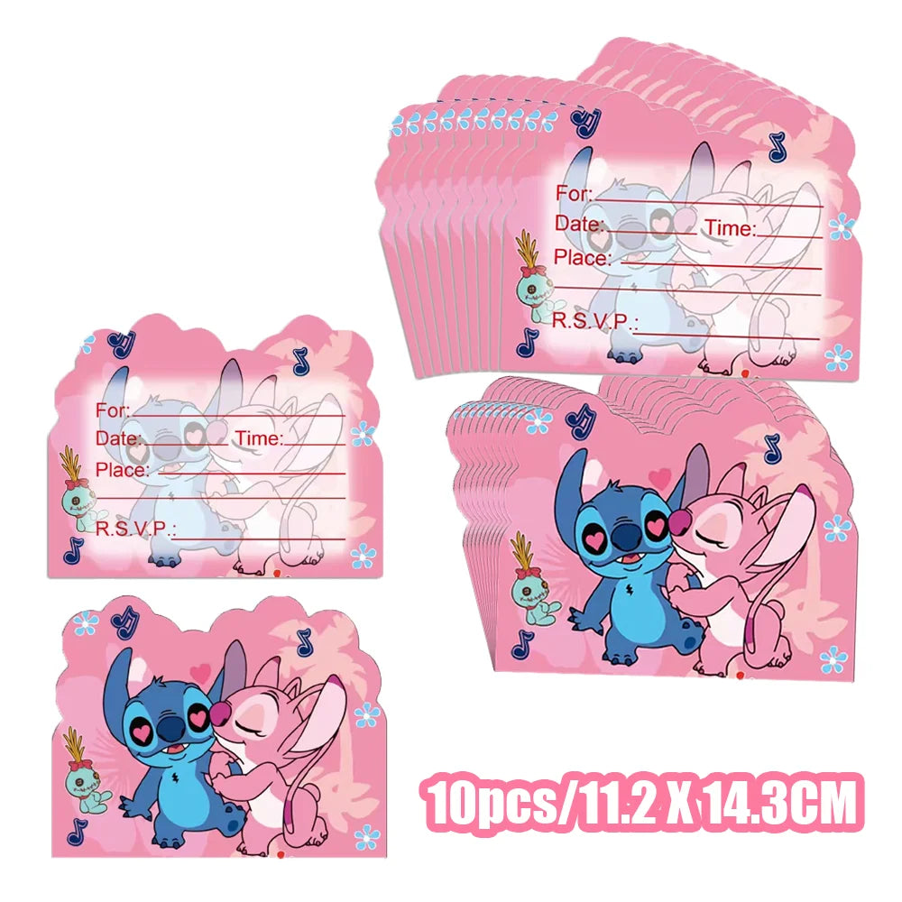 Disney Lilo & Stitch Pink Party Set