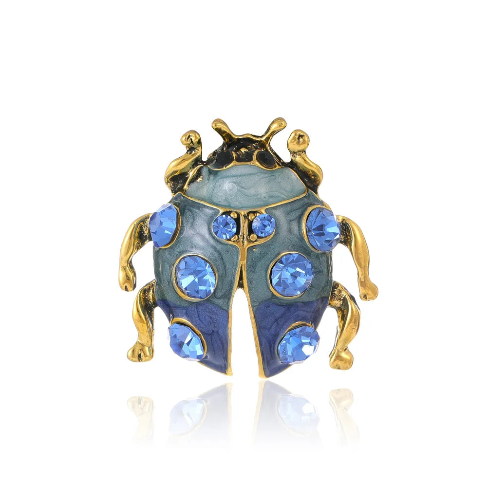 Broche Coccinelle Vintage Étoilée