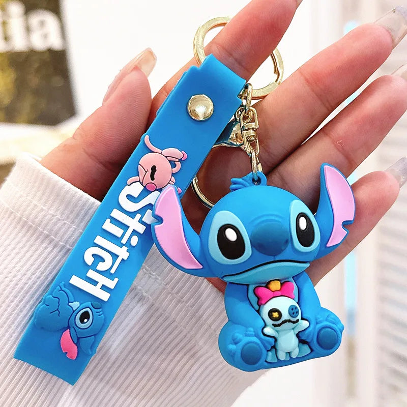 Disney Charm Keychains: Mickey, Minnie & Lilo Fun!