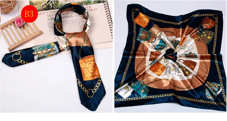 Foulard en soie britannique - Écharpe carrée chic