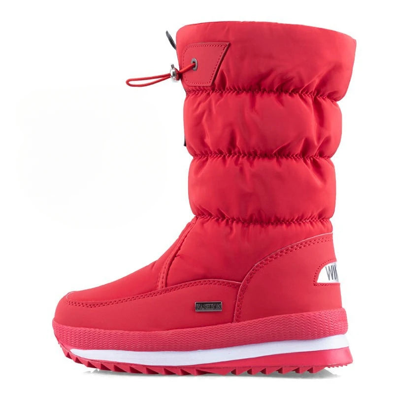 Blanc Neige: Bottes Hiver Femme Chaudes & Imperméables