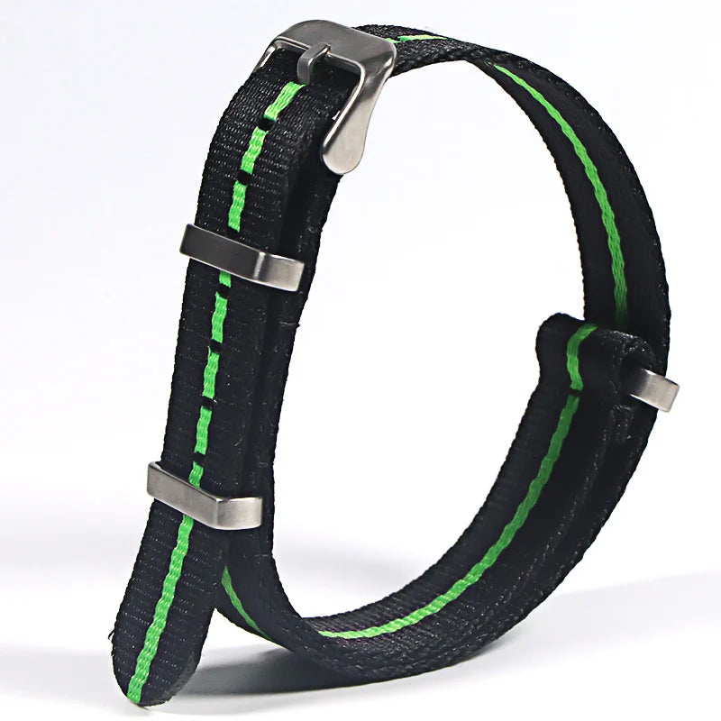 Bracelet Nylon 20/22mm Unisexe - Remplacement Chic