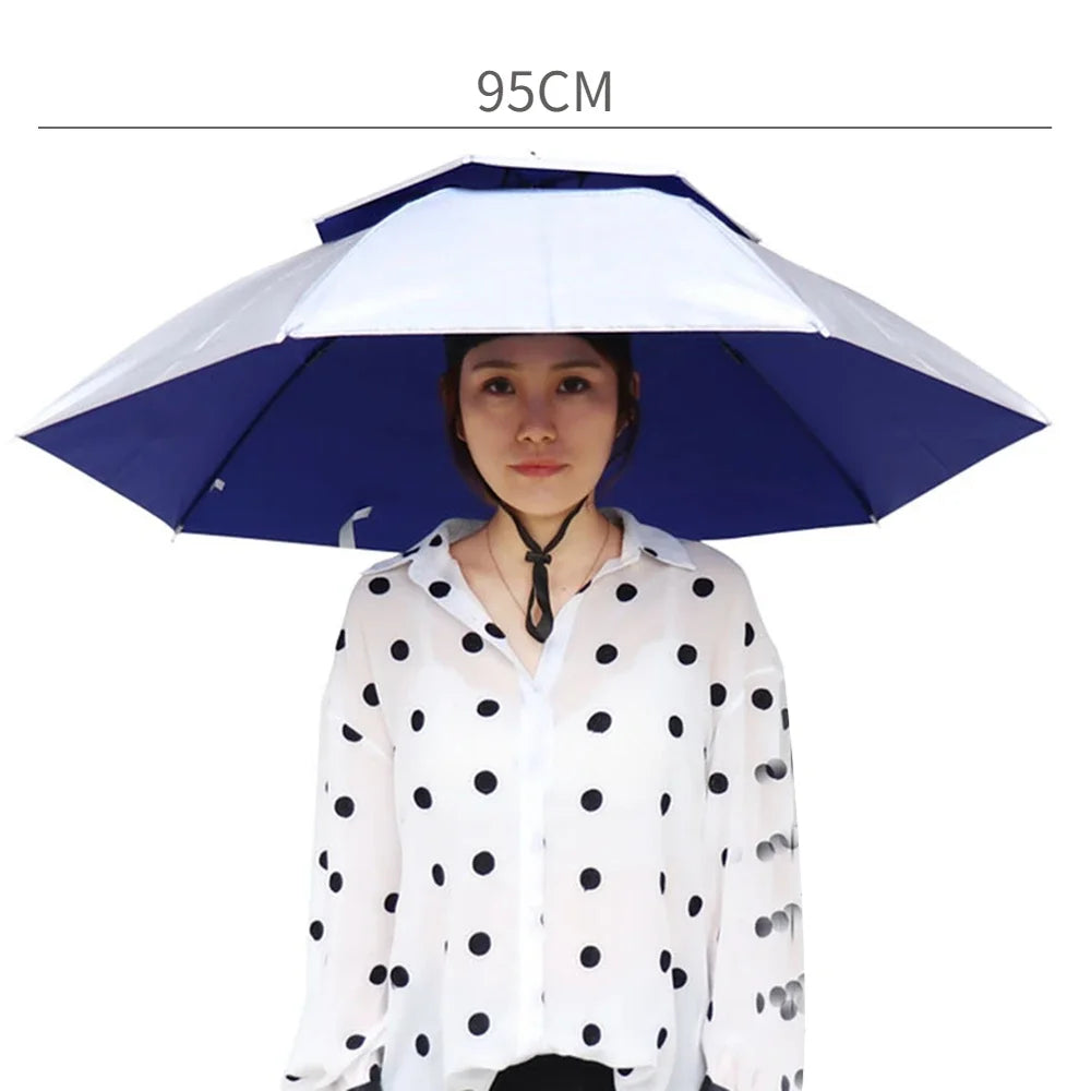 Umbrella Cap: Portable Rain & Sun Protection Hat