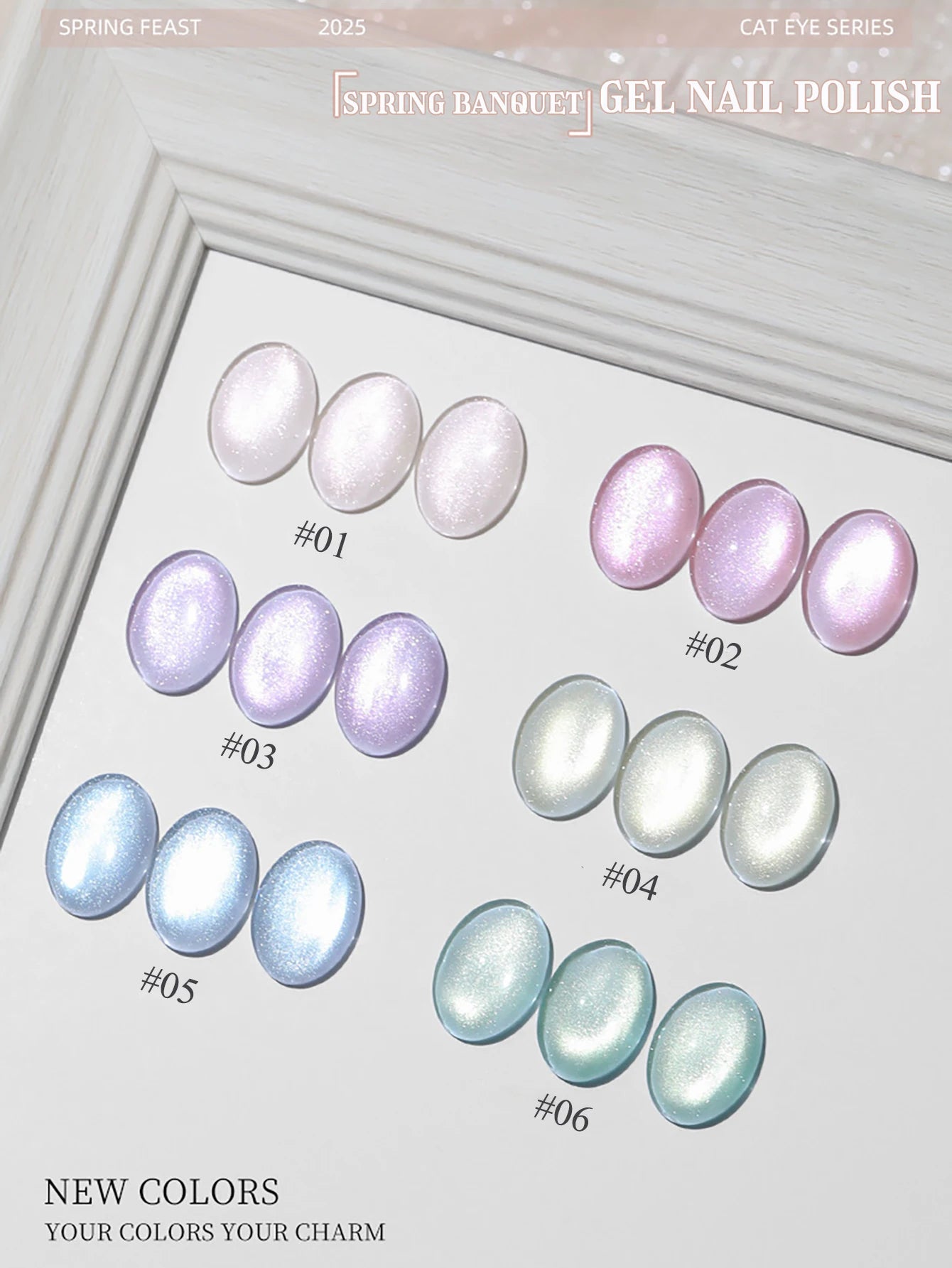 Gel Vernis Nail Art 24 pièces Éclat Rouge