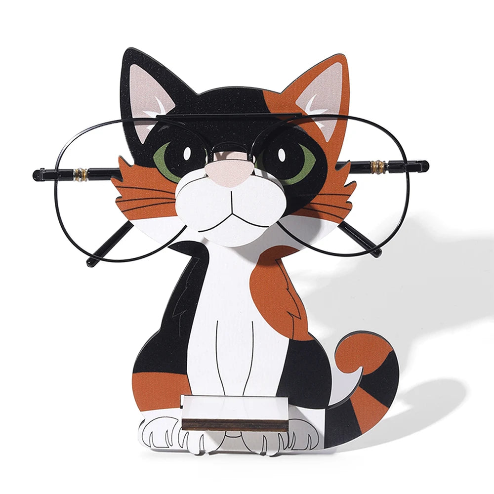 Giraffe Glasses Holder: Cute 3D Wooden Display Rack