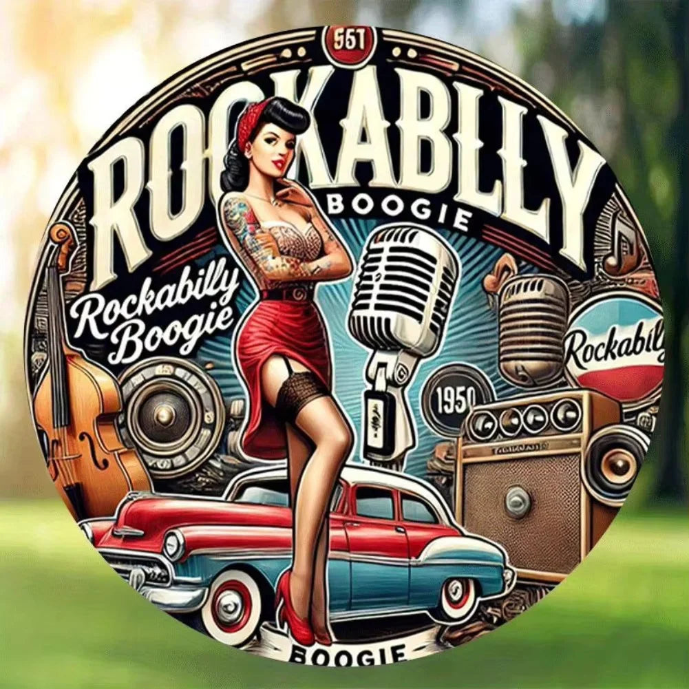 Chic Microphone Mural: Glam Vintage Wall Art