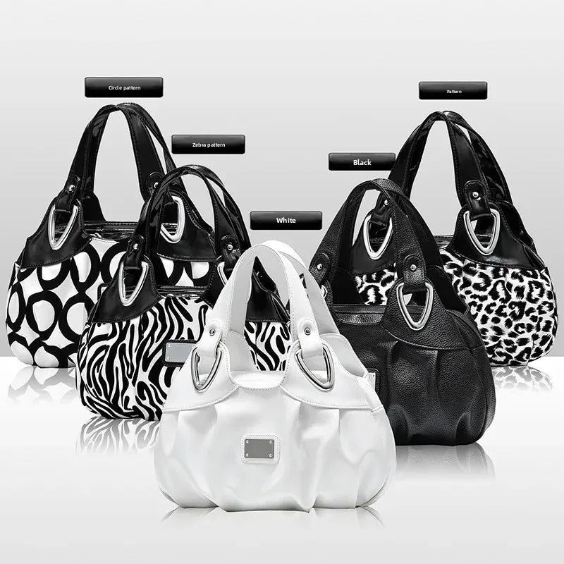 Sac Vintage Fleurs en PU Souple