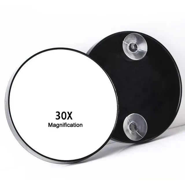 Miroir Compact 30x Ventouse - Élimine Points Noirs