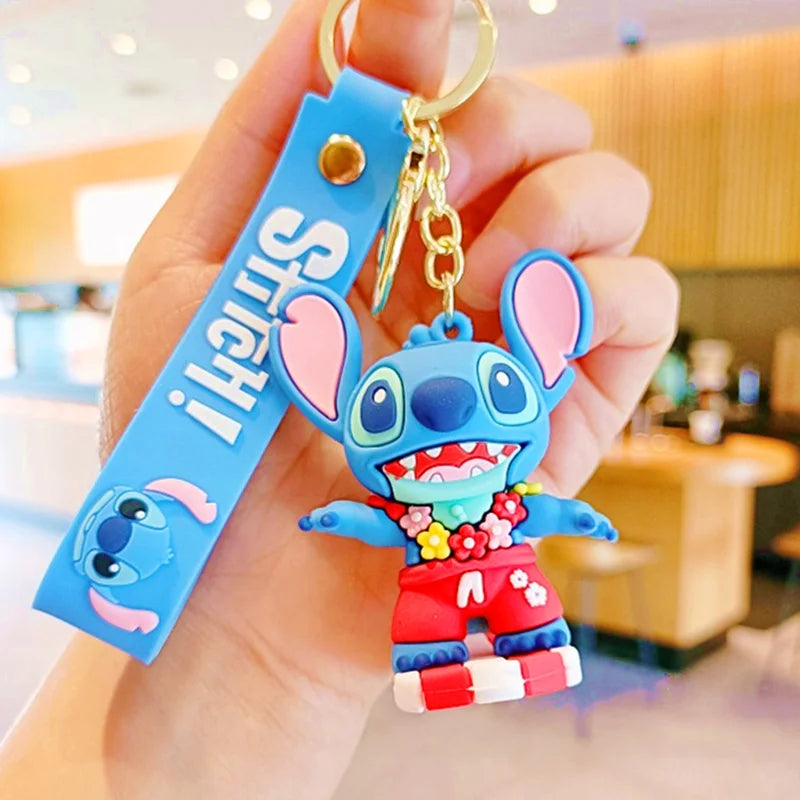 Disney Charm Keychains: Mickey, Minnie & Lilo Fun!