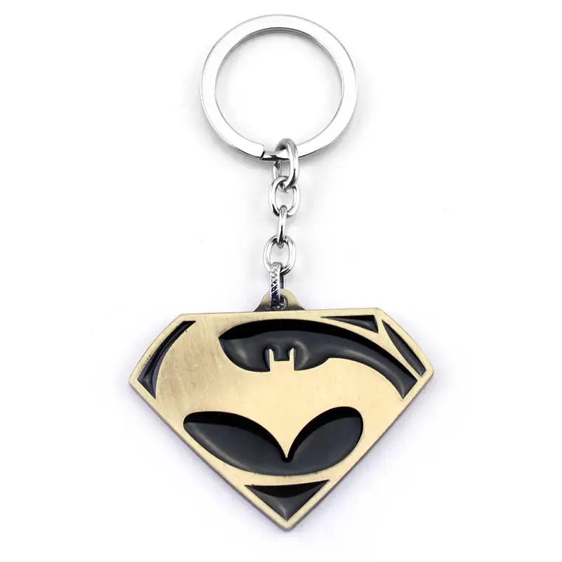 Superman Bat Keychain - Metal Pendant for Fans
