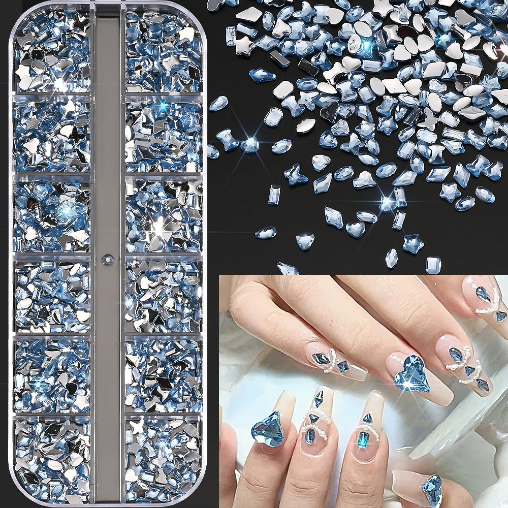 Charms Océan Doré 3D pour Nail Art