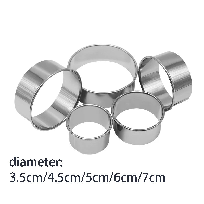 Moules à biscuits en inox - 5 pièces créatives