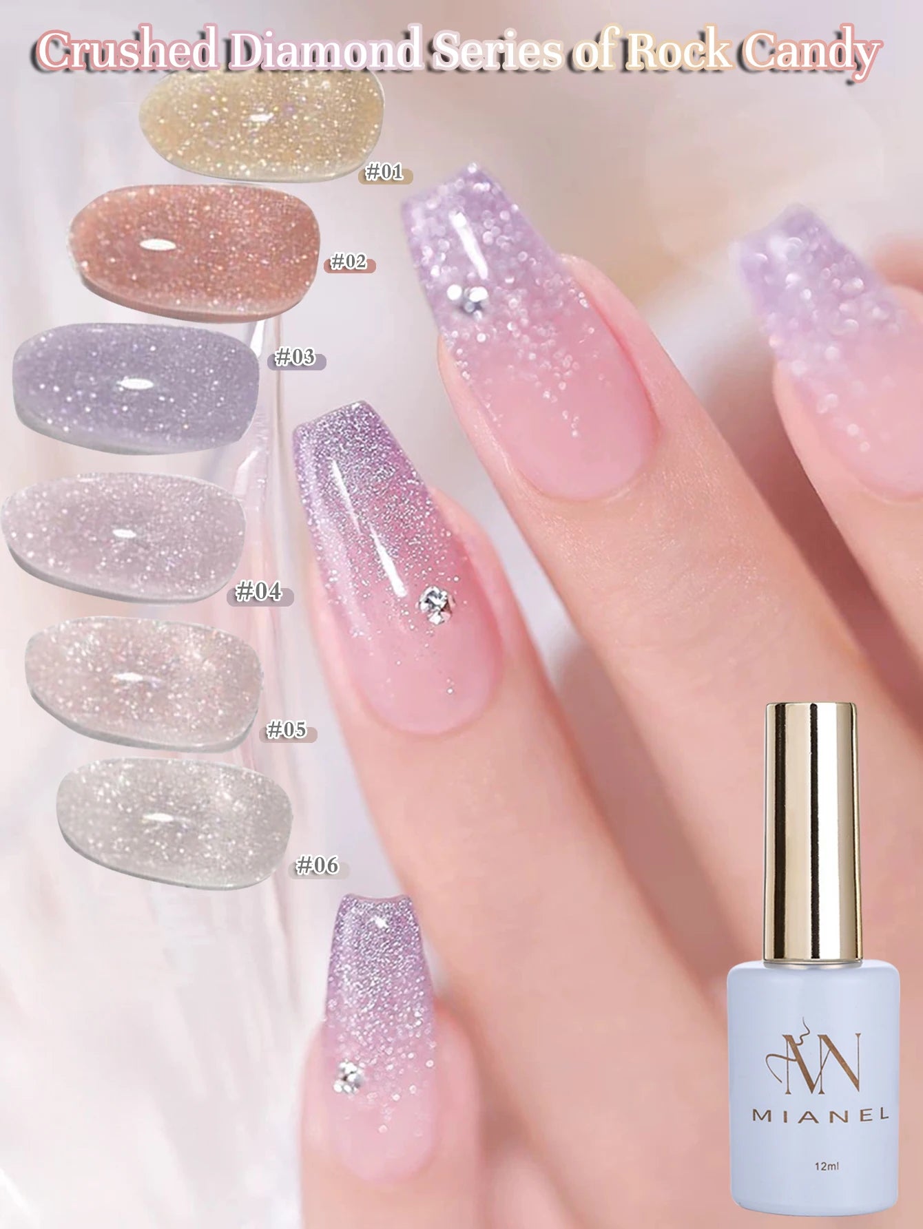 Gel Vernis Éclat Oolong 12 ml - MISS SHAKAN