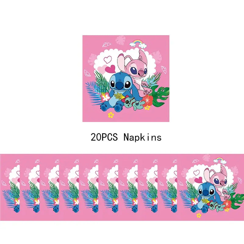 Ensemble Anniversaire Lilo & Stitch Fête Disney Fille